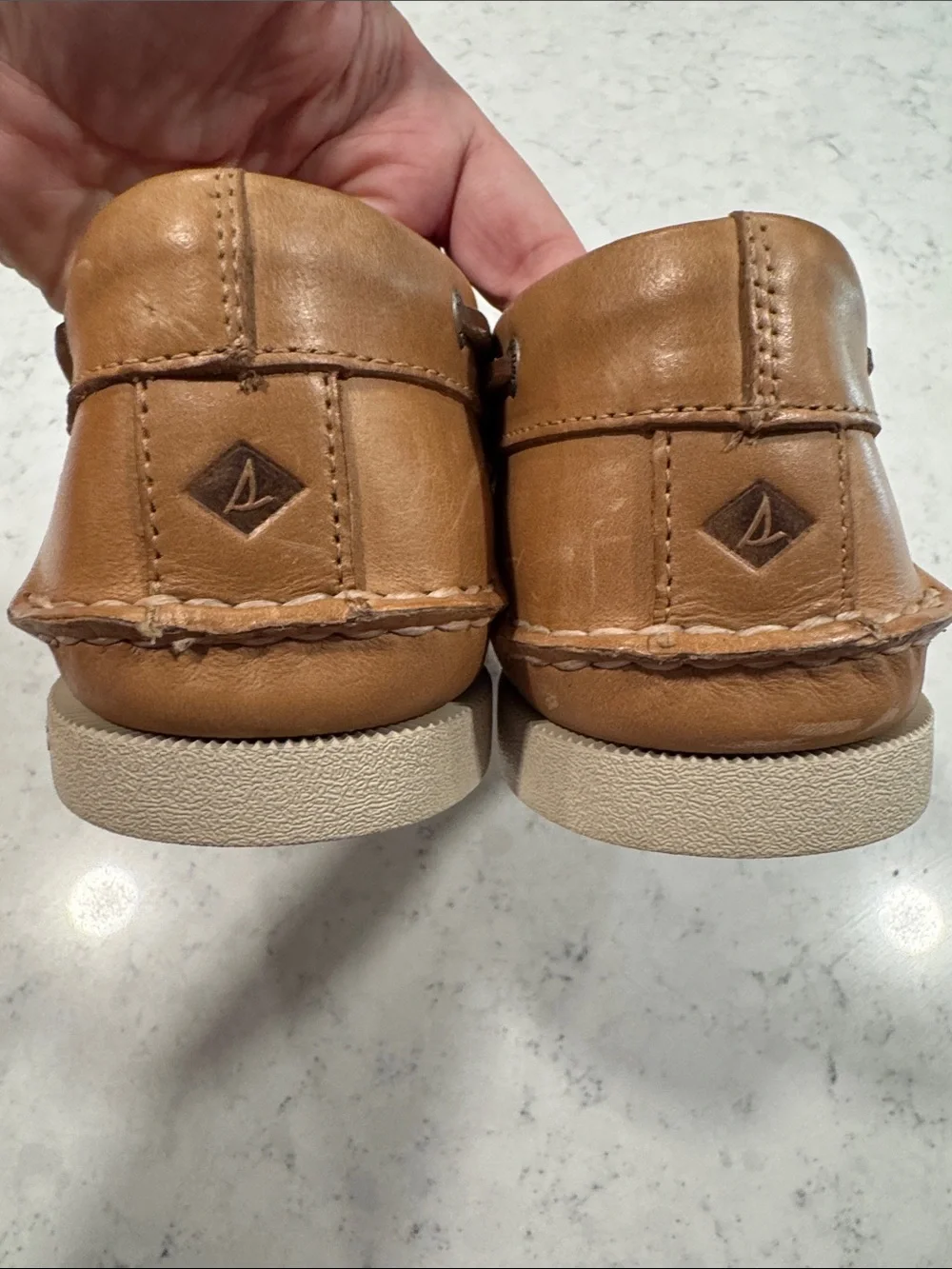Sperry Top-Sider Men's 14 Classic Leather Boat Shoes Laces Beach Casual Summer